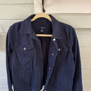 Classic Navy Blue Denim Jacket